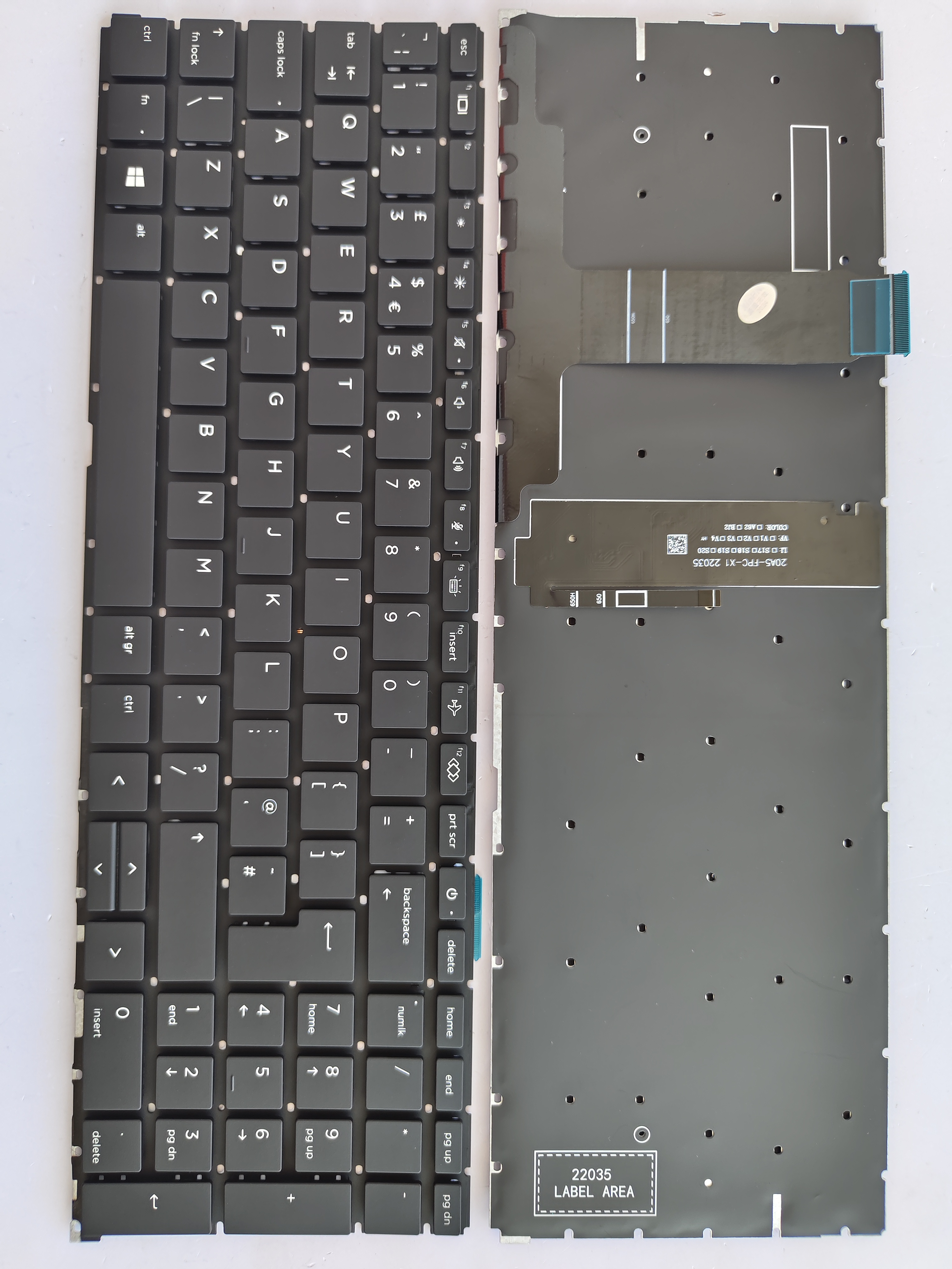 Picture of New Replacement Laptop Keyboard For HP 450G8/455G8/650G8/ZBook Firefly 15.6 inch G7 BLACK Backlit (OEM) Uk Layout